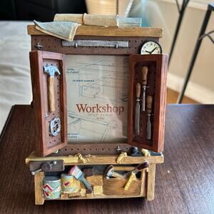 FIGI 3D Photo Frame WorkShop PFH-WO-301 Saw Hammer Paint Brush Vice 3.5”x5”